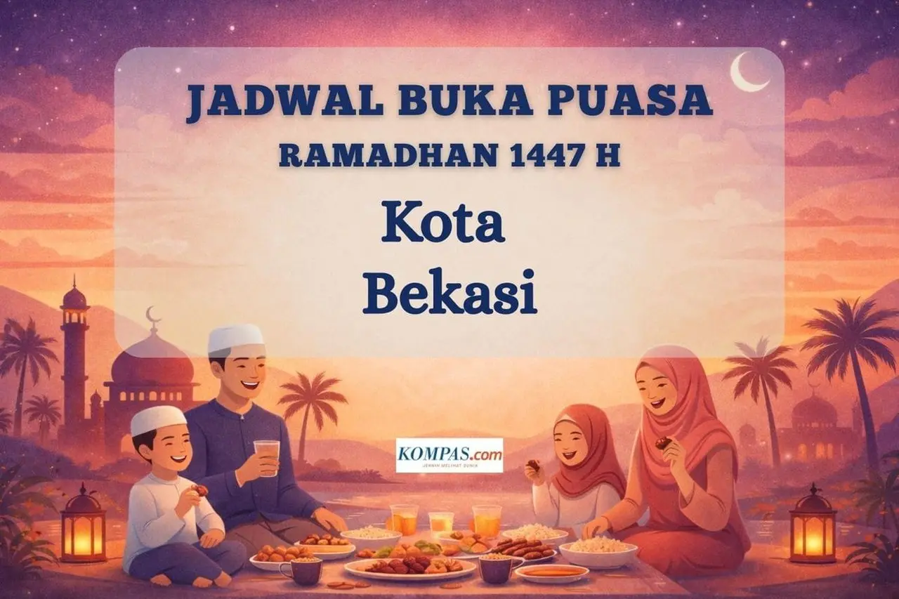 Kementerian Agama Rilis Jadwal Buka Puasa Kota Bekasi 2 Maret 2026: Maghrib Pukul 18.14 WIB