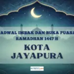 Kementerian Agama Rilis Jadwal Imsak dan Buka Puasa Ramadhan 2026 untuk Kota Jayapura Hari Ini, 2 Maret