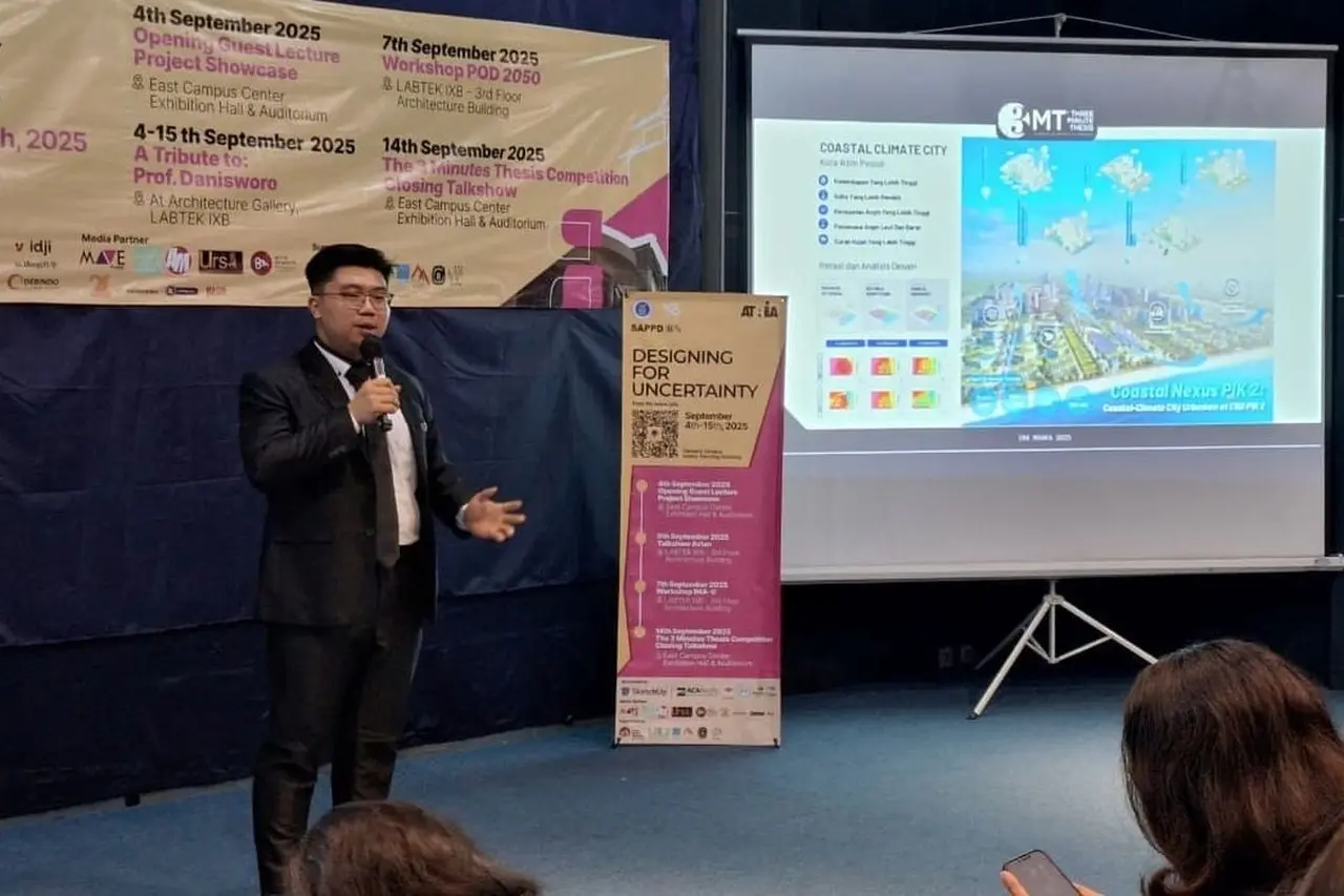 Tesis Terbaik S2 Rancang Kota ITB 2024 Dinobatkan, Kelvin Narada Raih IPK Sempurna 4,00 dengan Inovasi Desain Kota Pesisir